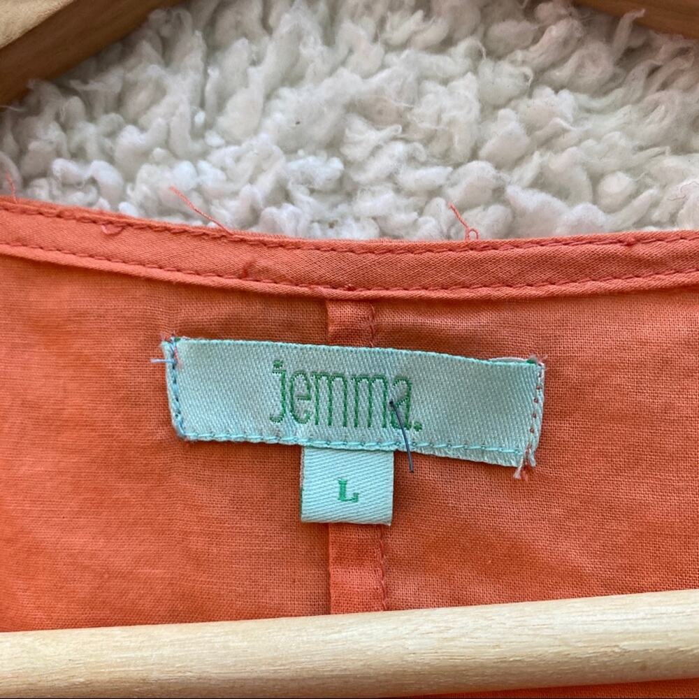 Jemma Orange Lace Overlay Tunic Large - Picture 8 of 11